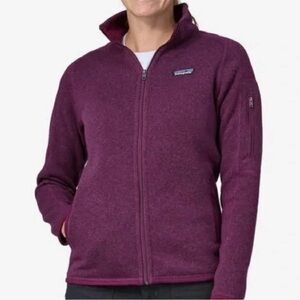 Patagonia Women’s Better Sweater Full-Zip Fleece Jacket in Dark Ruby/Purple